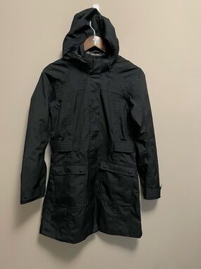 Merrell Black Opti-Shell Wind Rain trench Coat Women’s Small